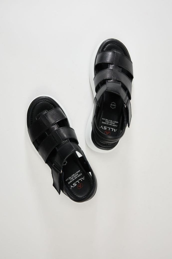Босоножки женские ALLSY кожаные р. 38 Черный (195211) - фото 4 Босоножки женские ALLSY кожаные р. 38 Черный (195211) - фото 4