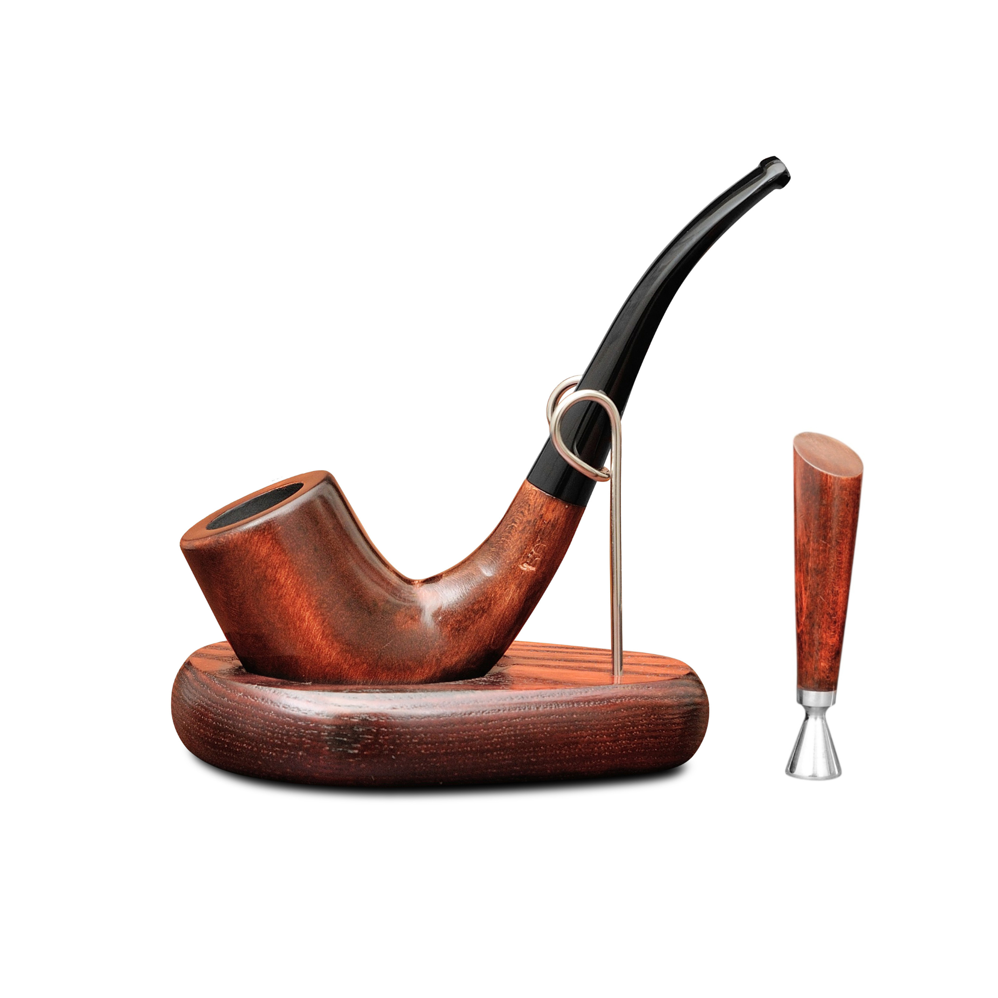 Курительная трубка KAFpipe KAF1 №231 с подставкой/тампером Груша