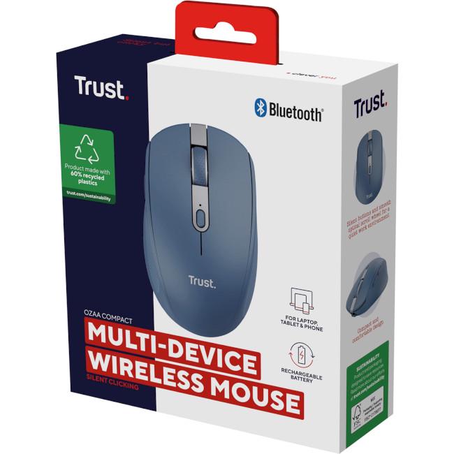 Компьютерная мышь Trust Ozaa Compact Multi-Device Wireless Синий (24934) - фото 5
