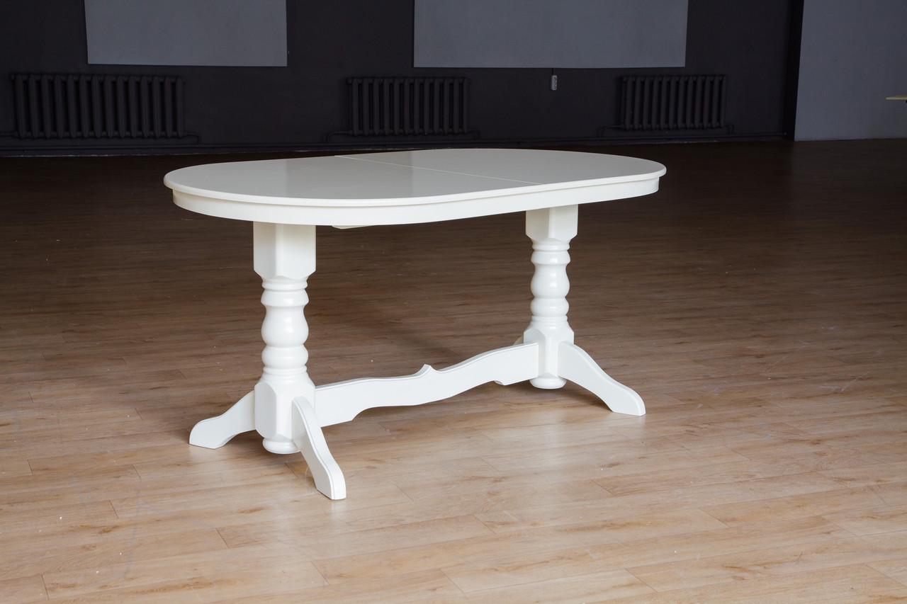 Стол кухонный Сейм раздвижной 160-200 см деревянный овальный Слоновая кость (1378643873) - фото 6 Стол кухонный Сейм раздвижной 160-200 см деревянный овальный Слоновая кость (1378643873) - фото 6