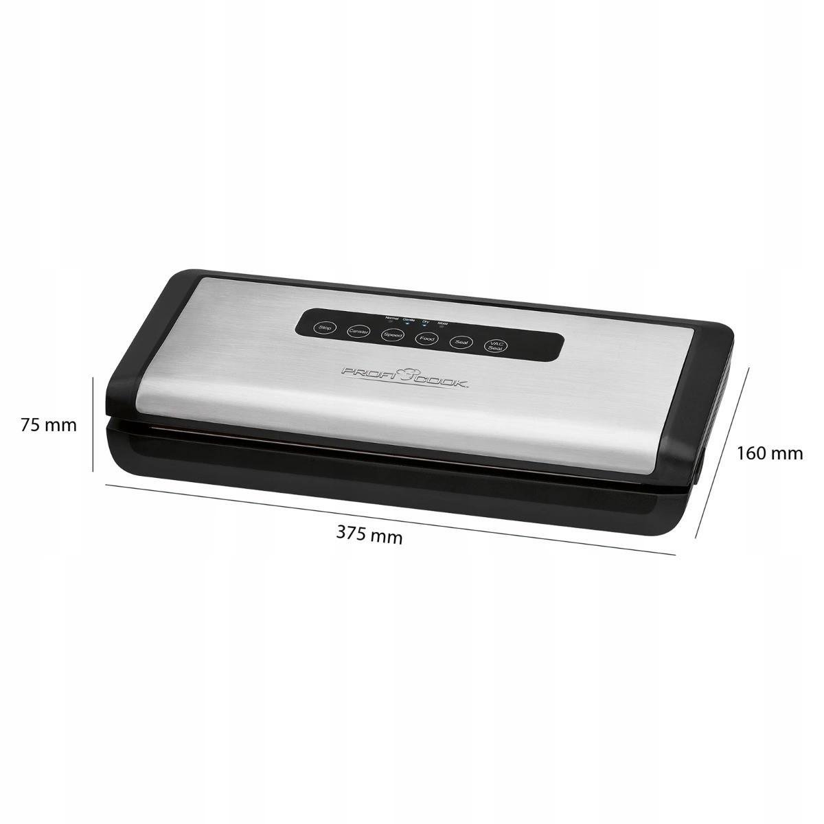 Вакуумный упаковщик Profi Cook PC-VK 1146 Sous Vide (1146) - фото 6 Вакуумный упаковщик Profi Cook PC-VK 1146 Sous Vide (1146) - фото 6