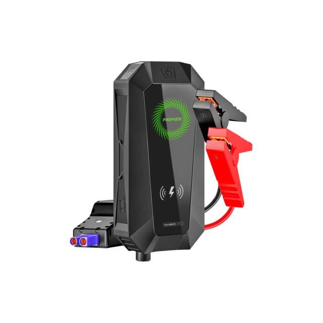 Універсальна мобільна батарея Promate HexaBolt-20 19200 мАч 1500A Jump Starter 10Вт Qi 2xUSB 3.0 Black - фото 1