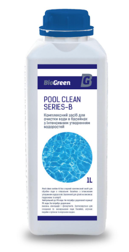 Засіб Biogreen Pool clean series-В для очищення води в басейнах 1 л (18727775) - фото 1