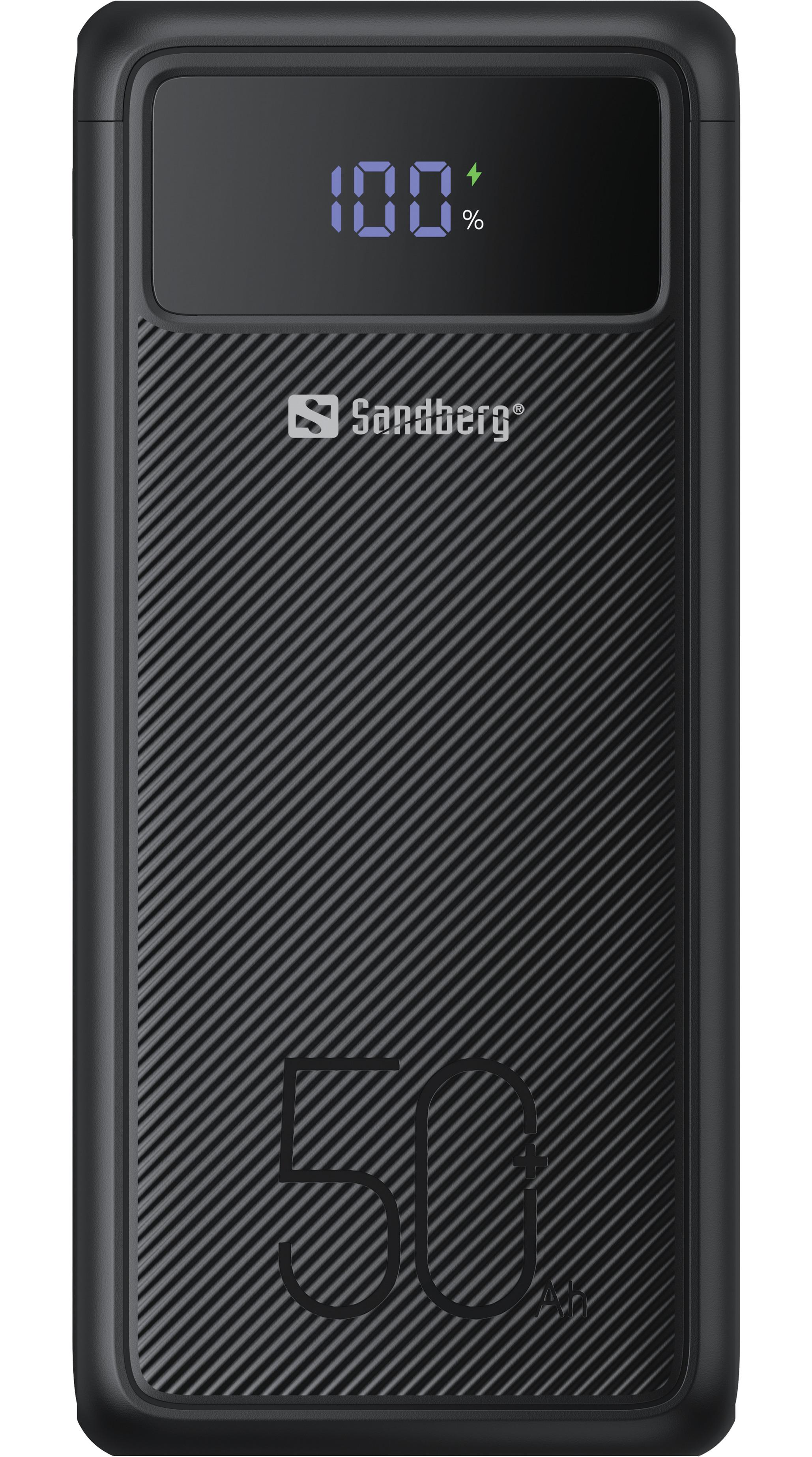 Зовнішній акумулятор Sandberg USB-C PD 130 W 50000 (420-75) - фото 3 Зовнішній акумулятор Sandberg USB-C PD 130 W 50000 (420-75) - фото 3