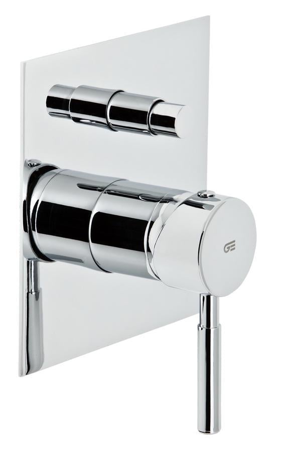 Смеситель GENEBRE Tau для ванны и душа встраеваемый с переключателем (65116 18 45 66)