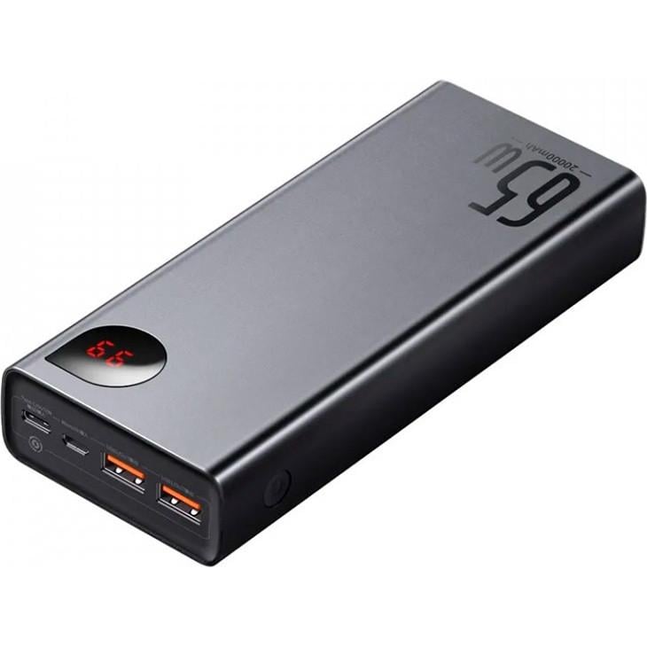 Павербанк Baseus Adaman Metal Digital Display Quick Charge 20000 mAh 65 W Black (PPIMDA-D01)