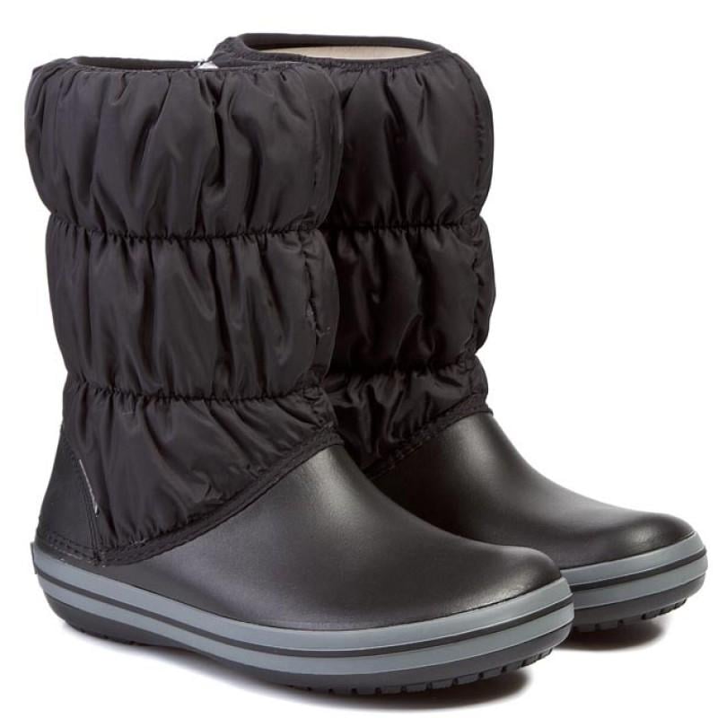 Дутики жіночі Crocs Winter Puff Boot M9W11 р. 42/27,5 см Black/Charcoal (14614)