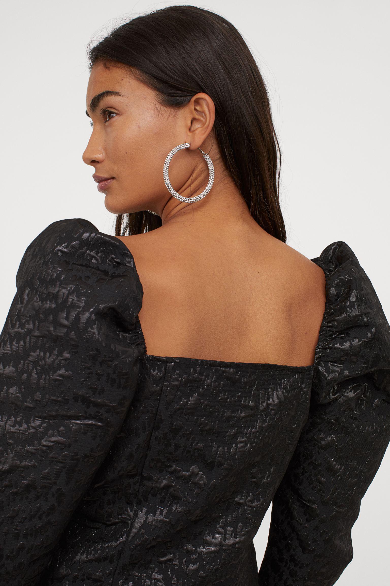 Топ с длинным рукавом XS Черный (9272242bar)