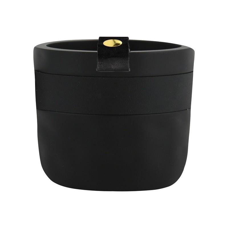 Стакан для зубных щеток Spirella LIO Polyresin 7,4x9,9 см Черный (10.20366)