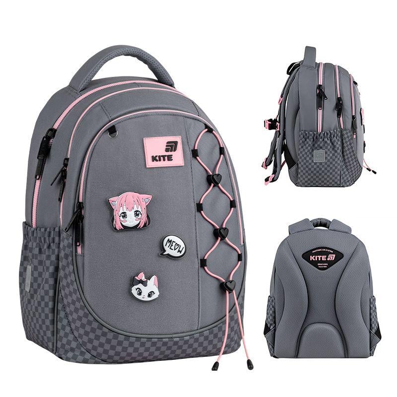 Школьный рюкзак KITE Education K26-700M-3 Meow ортопедическая спинка (996128)