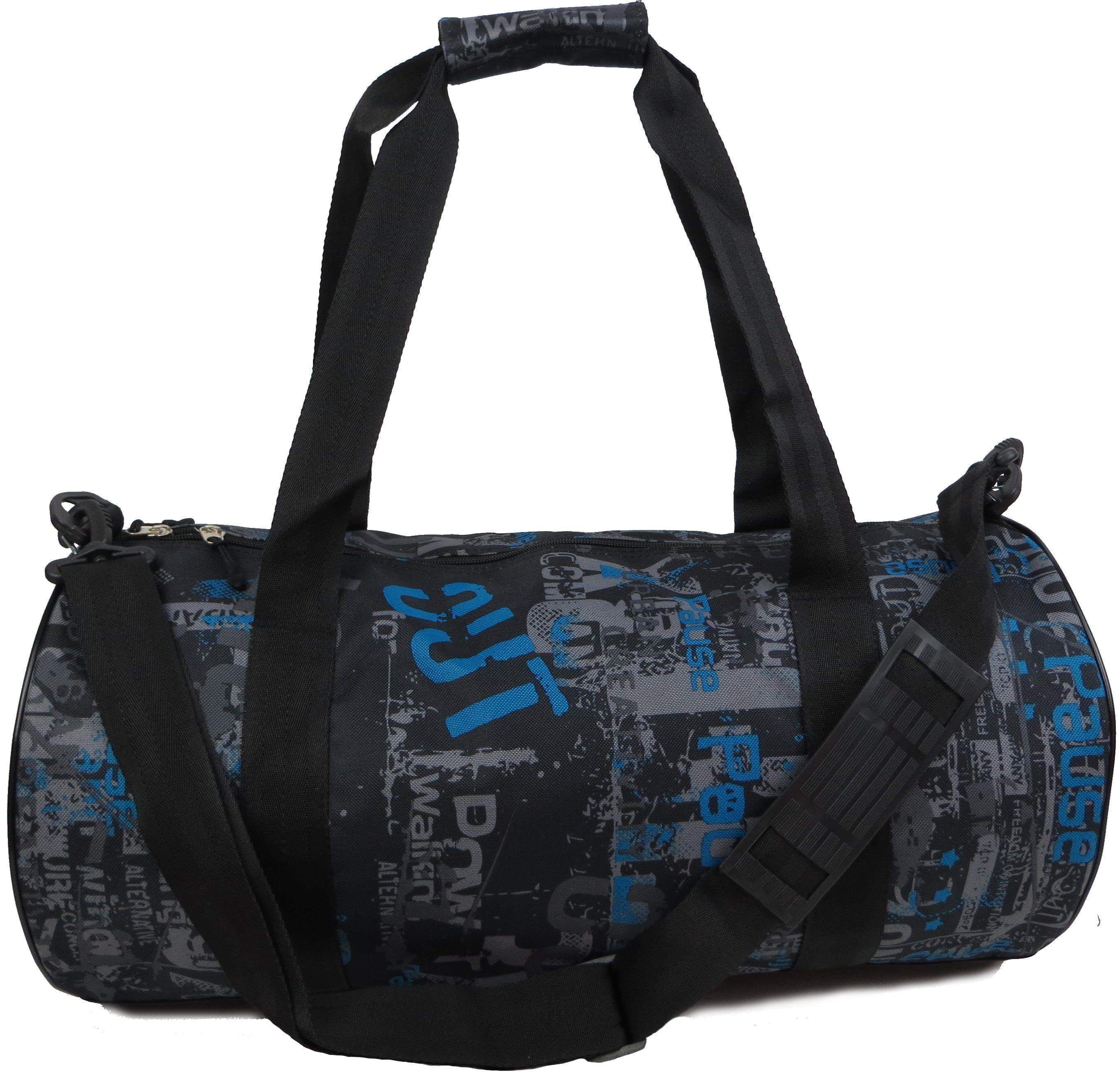 Сумка спортивна Wallaby 28 л Сірий/Синій (214.43)