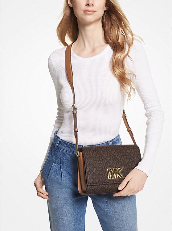 Жіноча сумка Michael Kors Mimi bag Logo Brown (MK-7911693) - фото 3