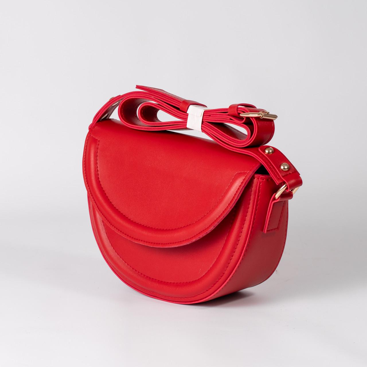 Сумка женская седло XENIA № 16-24 Красный - фото 4