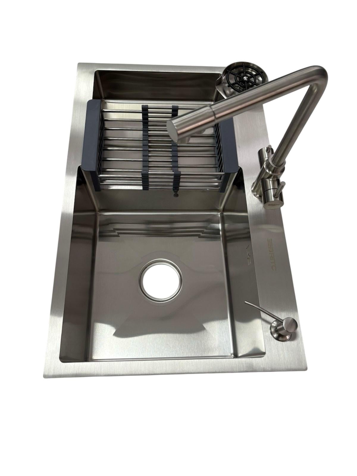 Мойка для кухни правая Britc 7848 см RB/смеситель кран с подключением к фильтру воды