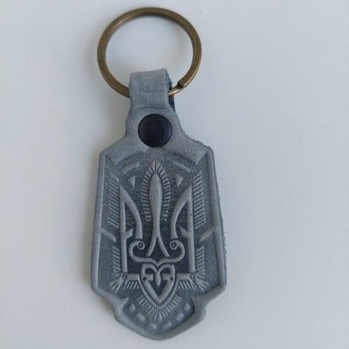Брелок Тризуб Геометрія Сірий (28967)