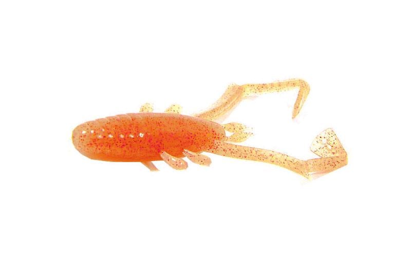 Силиконовая креветка Reins Delta Shrimp №413 для микроджига съедобный 2" 12 шт. Orange (6820)