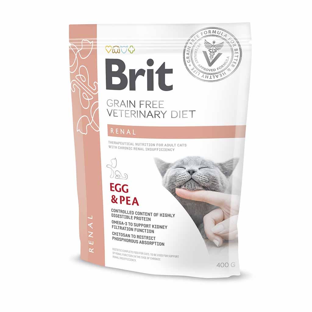 Корм для кошек сухой Brit Veterinary Diet Cat Grain free Renal при ХПН 400 г (7292)