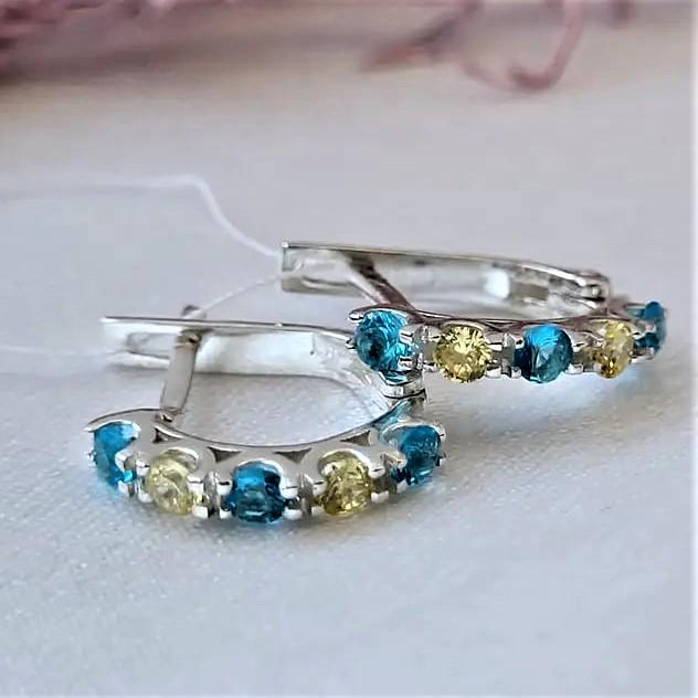 Серьги из серебра дорожка 2,00 г