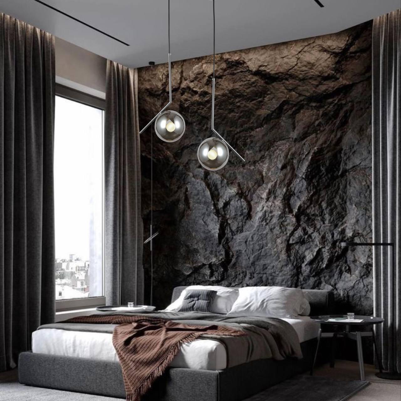 Підвіс скляний Срібний (916-3814-1 CR+BK) - фото 4 Підвіс скляний Срібний (916-3814-1 CR+BK) - фото 4