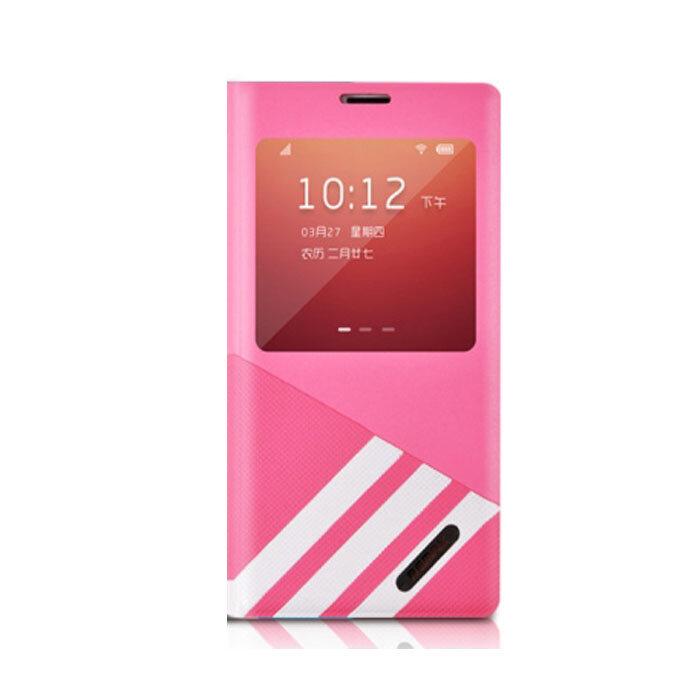 Чехол-книга Remax для Samsung Galaxy S5 Parkour, искусственная кожа, розовая