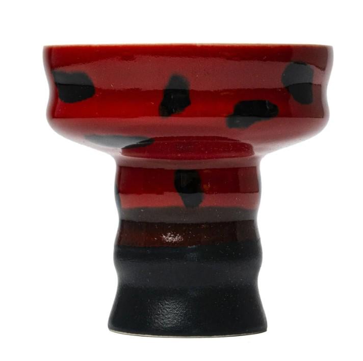 Чаша для кальяна VantaBlack Wave из глины под уплотнитель Red (23294)
