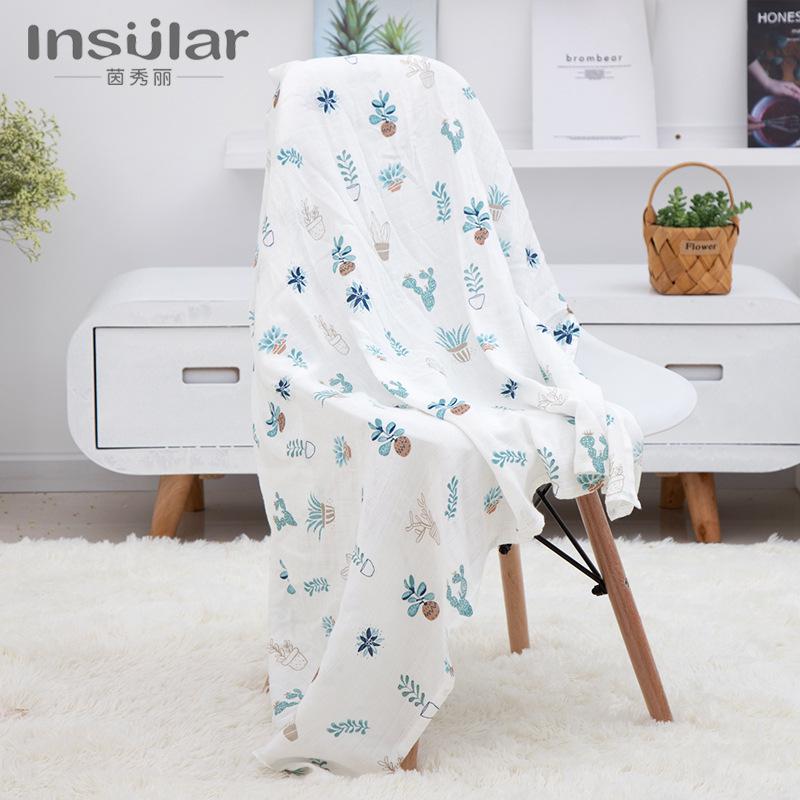 Пеленка детская муслиновая Insular 130x100 см Разноцветный - фото 3