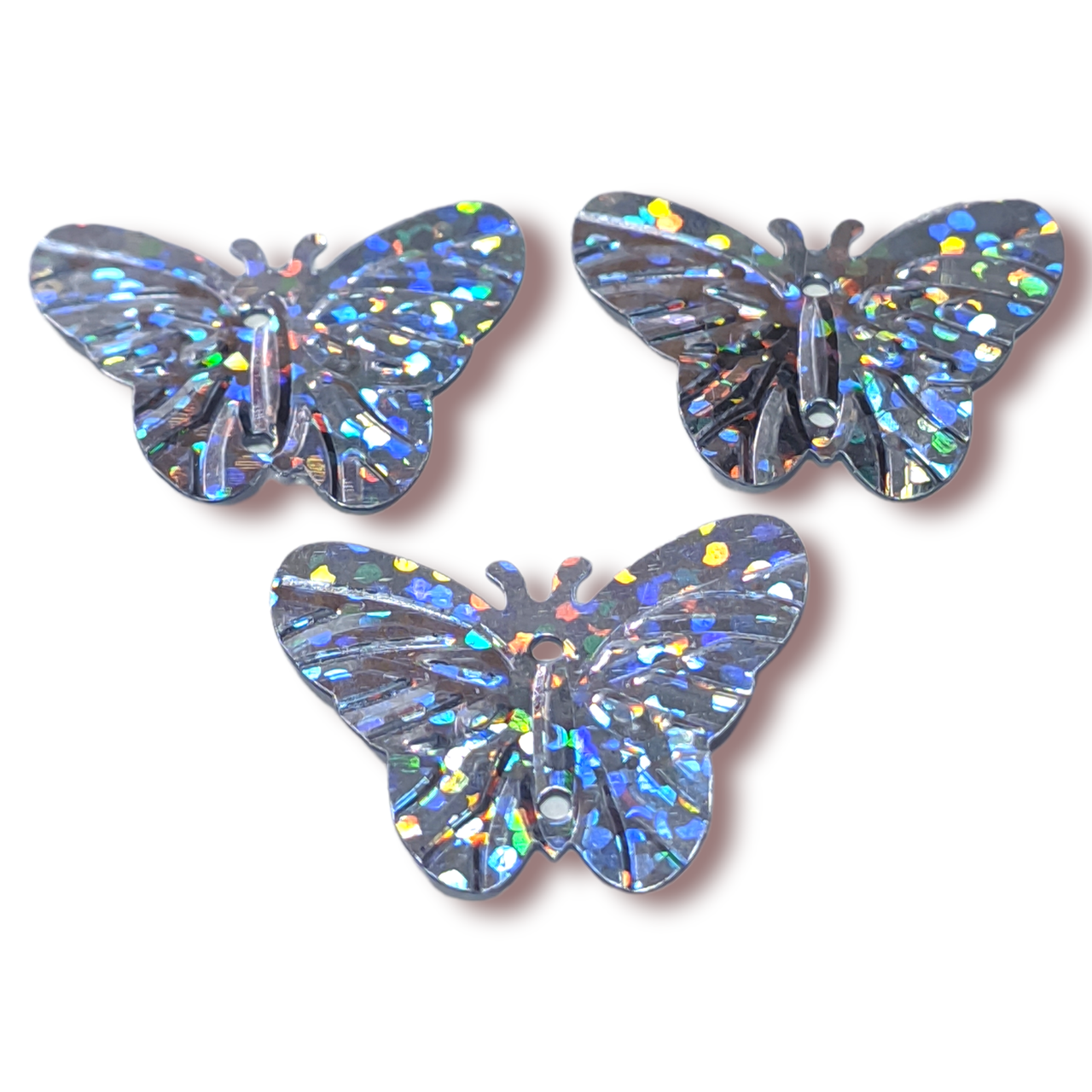 Пайетки Бабочка 22х18 мм 25 г 1 шт. Серебристо-темный (ПА2218ч01) Пайетки Бабочка 22х18 мм 25 г 1 шт. Серебристо-темный (ПА2218ч01)