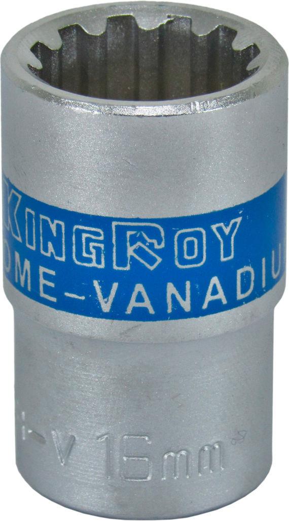 Головка торцевая низкая двенадцатигранная KING ROY Spline 1/2 16 мм (30164-16)