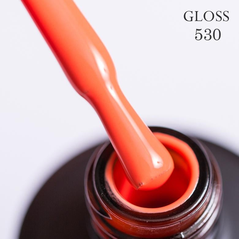 Гель-лак GLOSS 530 11 мл Мандариновый (55262)