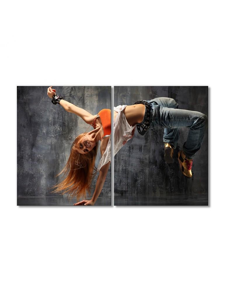 Картина модульная Танцовщица 2 модуля 40х60 см