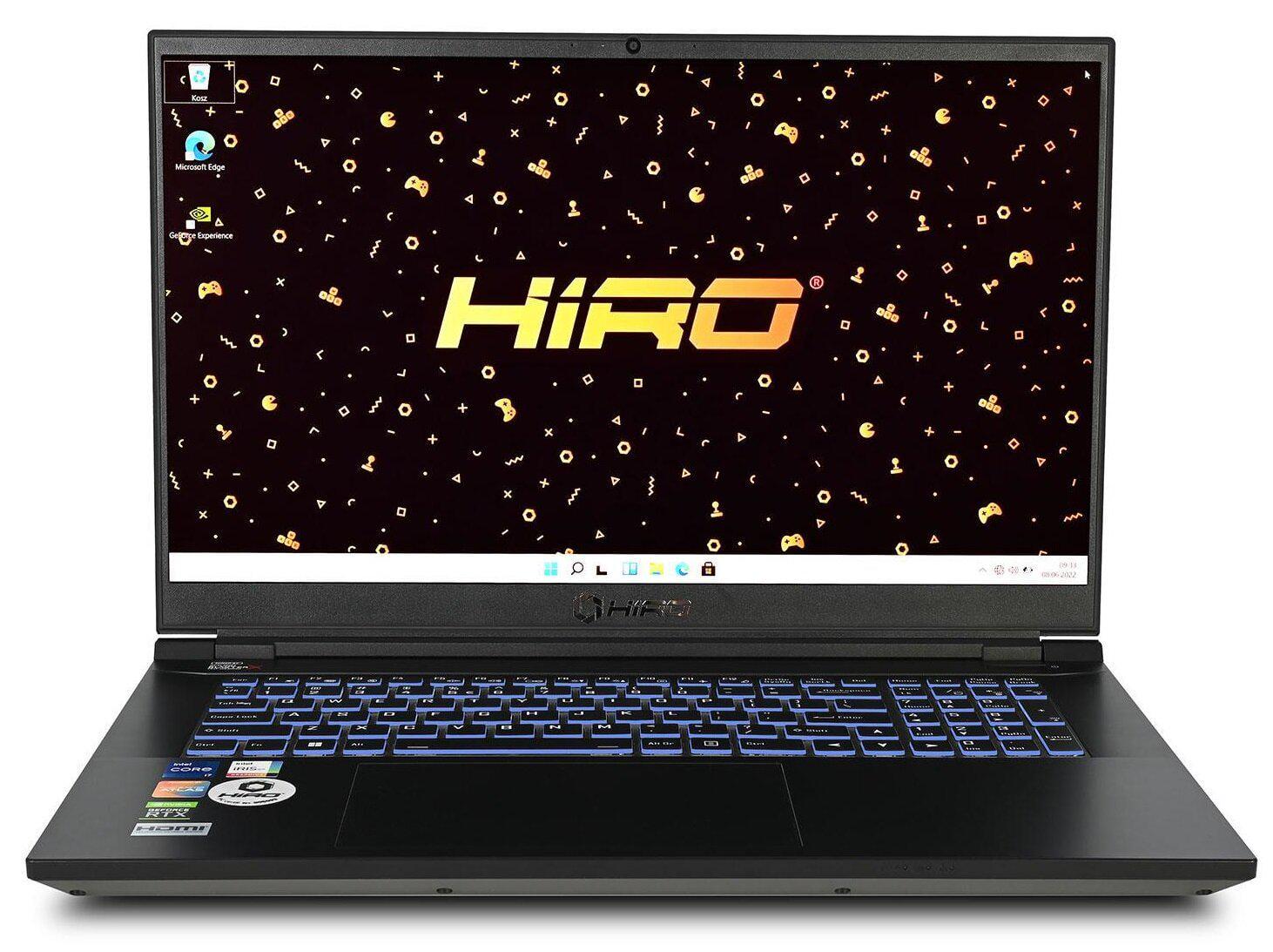 Ноутбук Hiro X770T 17,3" IPS 144Hz i7-12700H 32 Gb RAM 1TB SSD Geforce RTX3070Ti Windows 11 Home (NBC-X770T3070T-H02)