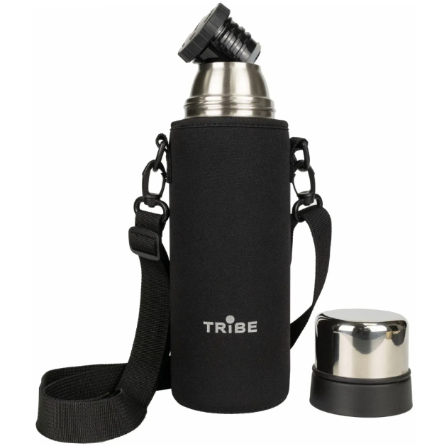 Чехол для питьевого термоса Tribe Neoprene Cover T-DF-0009 0,75 л Черный (6936116102509) - фото 2 Чехол для питьевого термоса Tribe Neoprene Cover T-DF-0009 0,75 л Черный (6936116102509) - фото 2