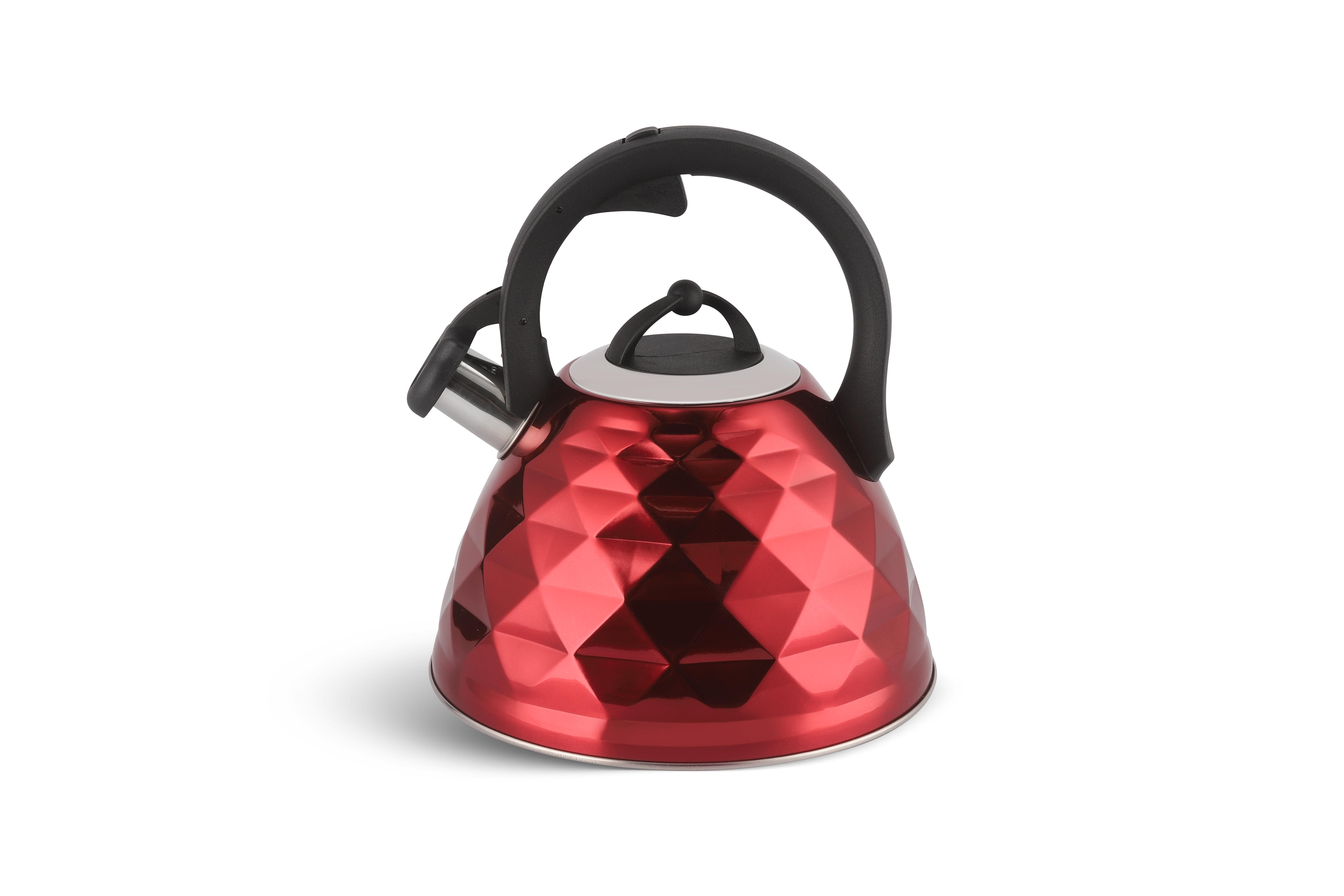 Чайник Edenberg со свистком из нержавеющей стали 3 л (EB-8821-red)