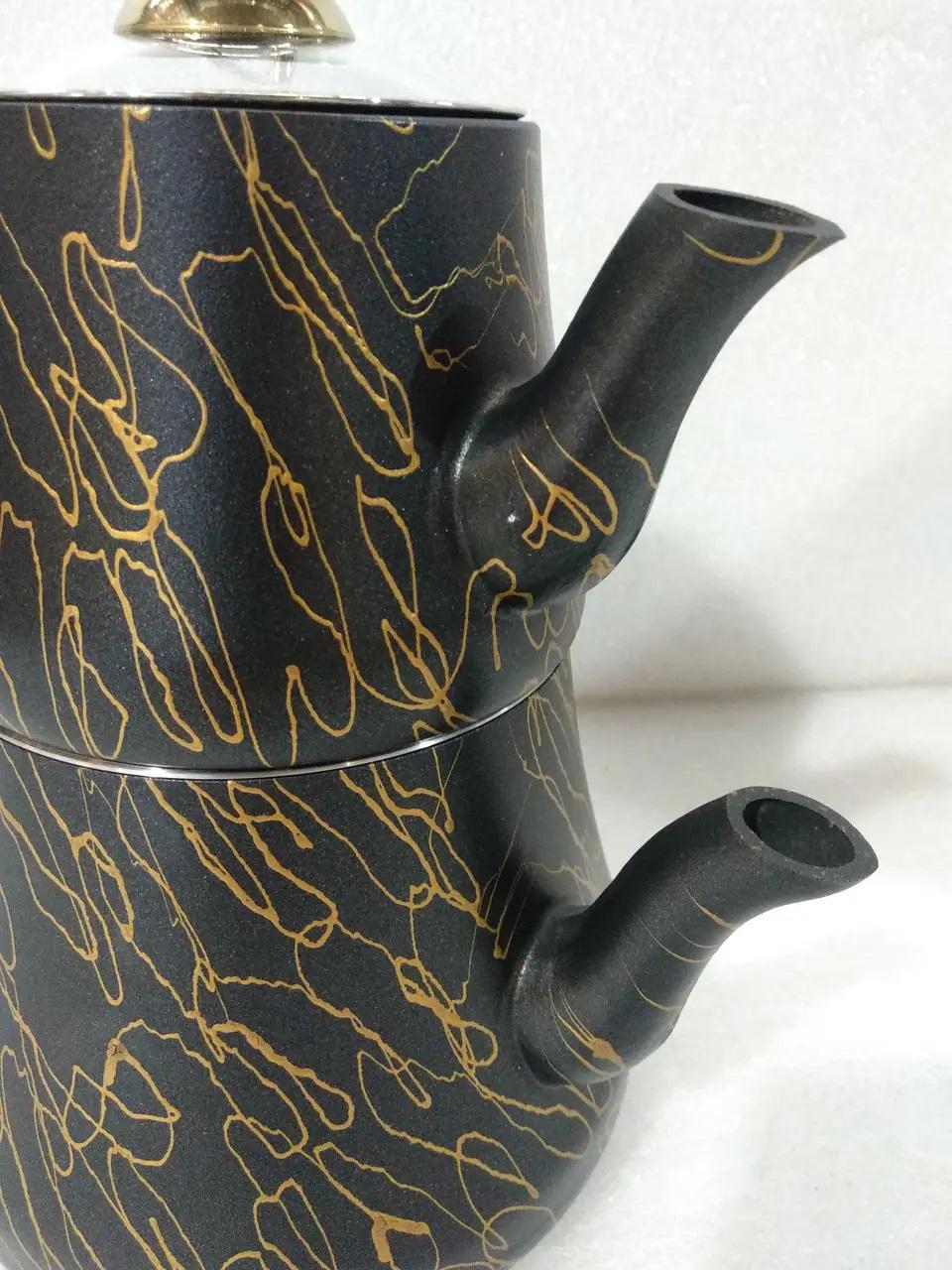 Чайник двухярусный O.M.S. Collection 8204 M 0,8/1,8 л Gold (88495) - фото 2 Чайник двухярусный O.M.S. Collection 8204 M 0,8/1,8 л Gold (88495) - фото 2