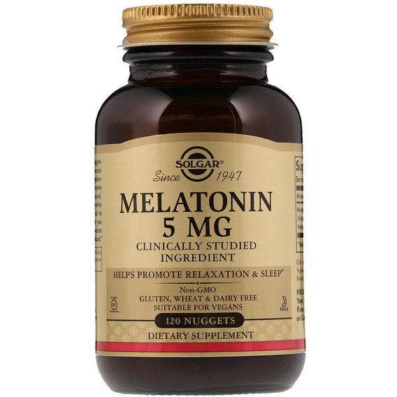 Мелатонін для сну Solgar Melatonin 5 мг 120 Nuggets