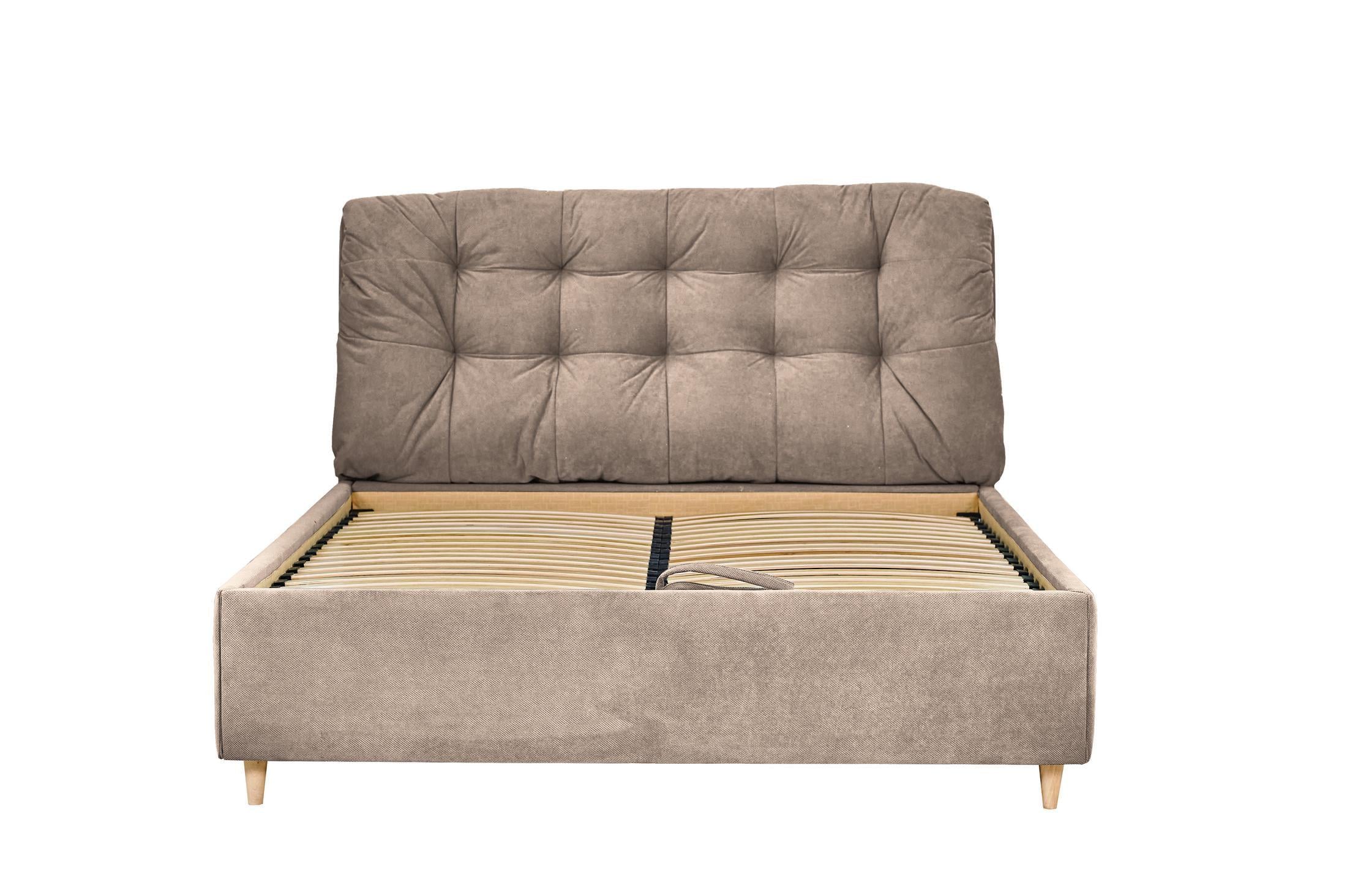 Кровать RidneTut Emeli Premium с подъемным механизмом Lili 06 140х200 см Бежевый (33410009-06140)