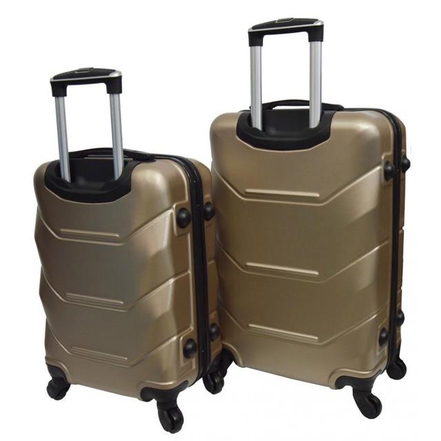 Комплект чемоданов пластиковых Bonro 2019 средний и большой 2 шт. Шампань (2670149111) - фото 2