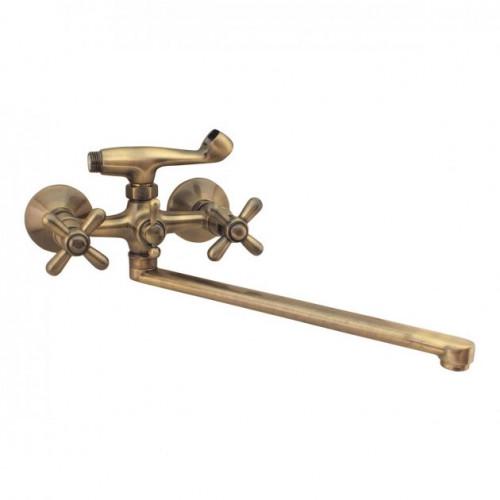 Смеситель для ванны Haiba dominox 143 Бронзовый (HB0068)