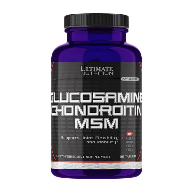 Хондропротектор Ultimate Nutrition Glucosamine & Chondroitin & MSM глюкозамин 1500 мг хондроитин и MSM 90 табл.