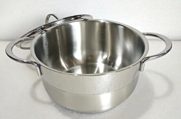 Каструля зі cкляною кришкою OMS з нержавіючої сталі для газу і індукціі 5,7 л (2050-5.7) - фото 8 Каструля зі cкляною кришкою OMS з нержавіючої сталі для газу і індукціі 5,7 л (2050-5.7) - фото 8