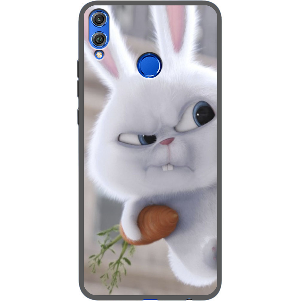 Чохол Boxface Honor 8x Rabbit Snowball Чорний силікон (35419-up1116-35500)