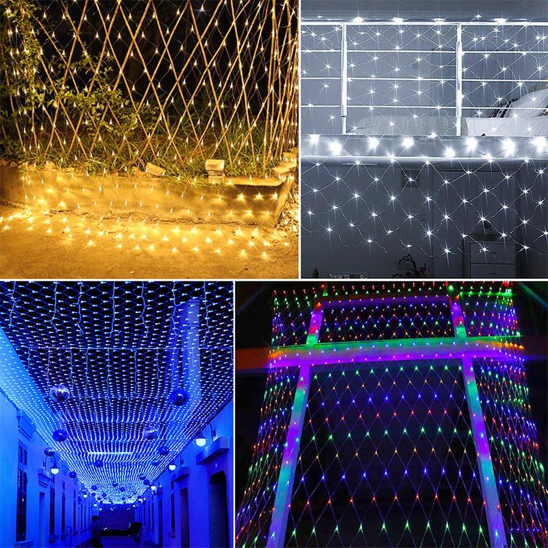 Гирлянда сетка 200 LED 1,5х1,5 м Разноцветный (1544369235) - фото 4