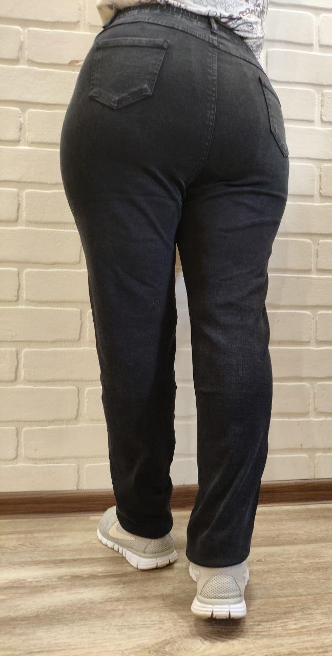 Джинси жіночі стрейчеві 3332 на резинці р. 54 Графітовий (29294791) - фото 3 Джинси жіночі стрейчеві 3332 на резинці р. 54 Графітовий (29294791) - фото 3