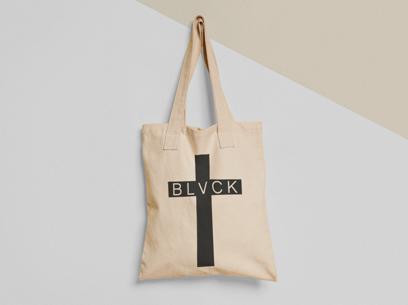 Еко-торба шопер з принтом "Blvck" 38х40 см Бежевий (ПН50-Т) Еко-торба шопер з принтом "Blvck" 38х40 см Бежевий (ПН50-Т)