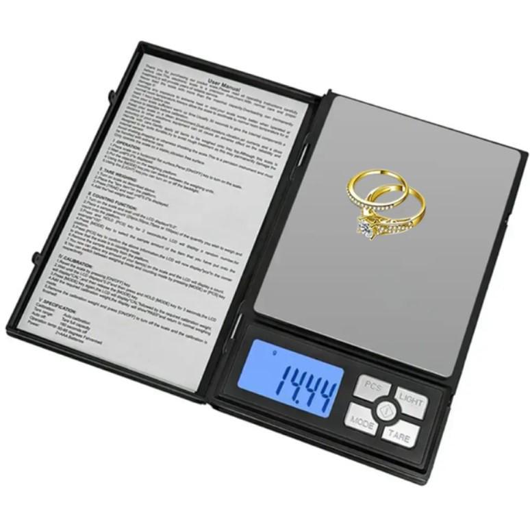 Ваги електронні у вигляді записника ювелірна серія Notebook Series від 0,01 до 500г (2104618655) - фото 3