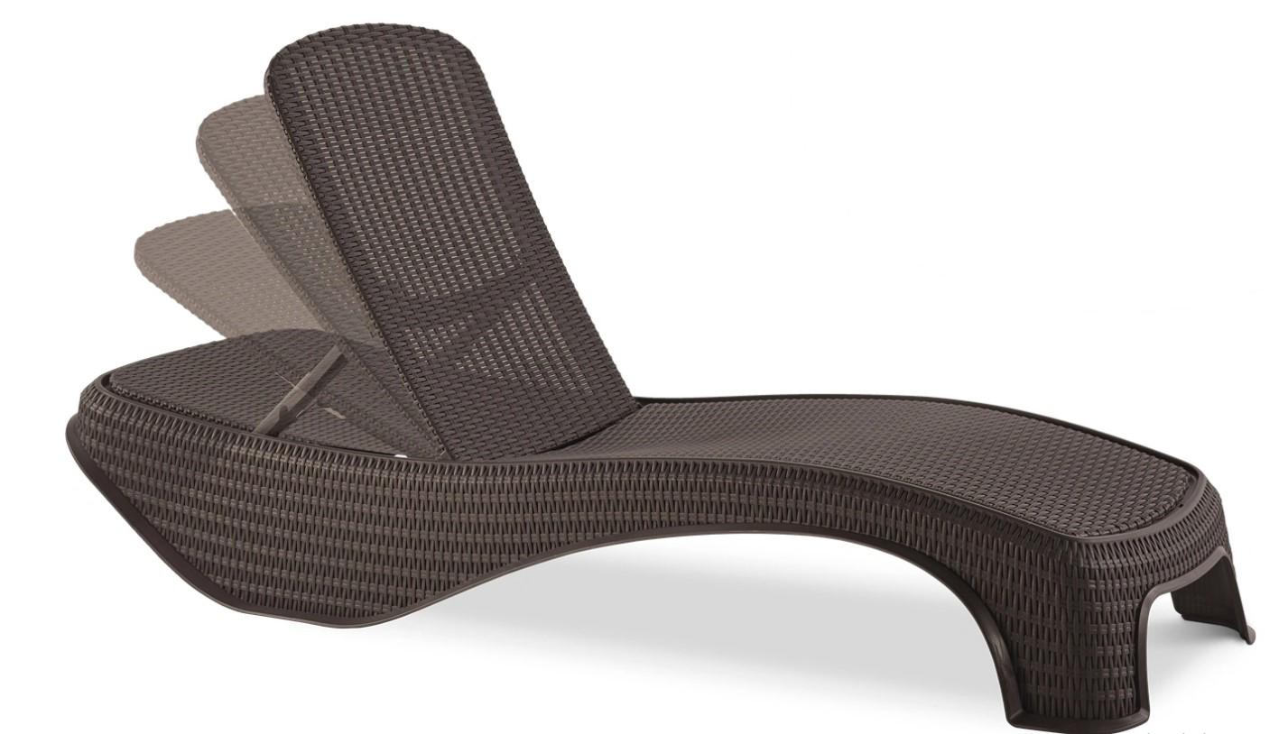 Шезлонг пластиковый Keter Atlantic Коричневый (217339) - фото 3