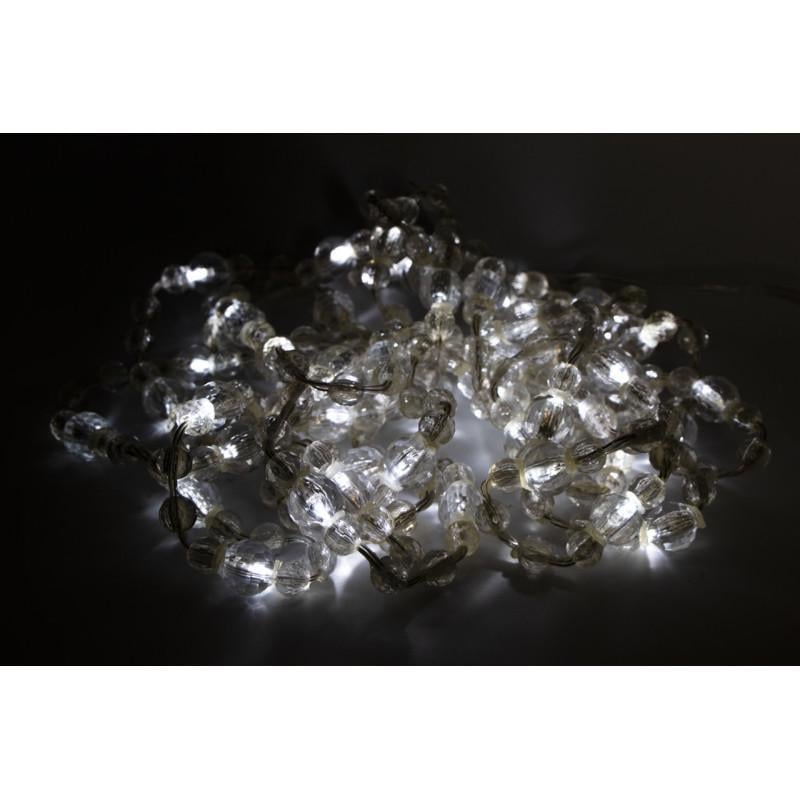 Гірлянда перлинні кульки 5 м 56LED холодний білий IP44 (040360)