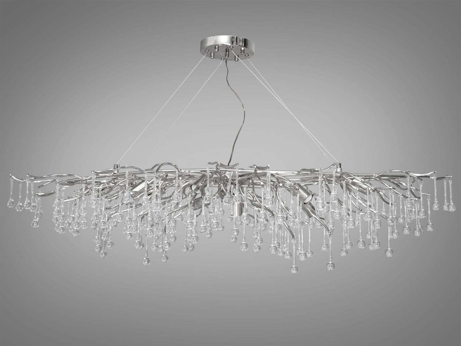 Люстра современная подвесная хрустальная Diasha 607-L1200CH Хром