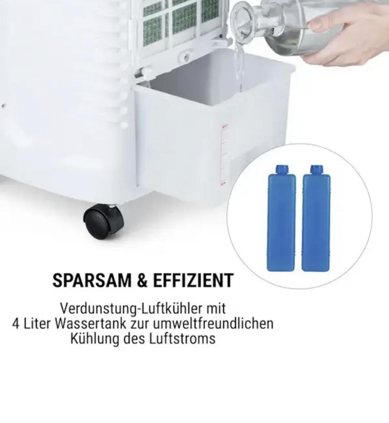 Вентилятор-охолоджувач OneConcept Coolster 4в1 з іонізацією (10032347) - фото 7 Вентилятор-охолоджувач OneConcept Coolster 4в1 з іонізацією (10032347) - фото 7