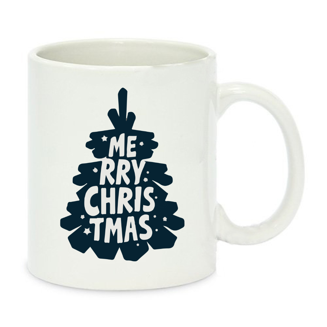 Чашка с принтом Merry Christmas 330 мл Белый (001277)